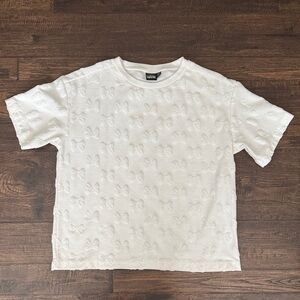 Minnie Disney White Tee with Bow Design
